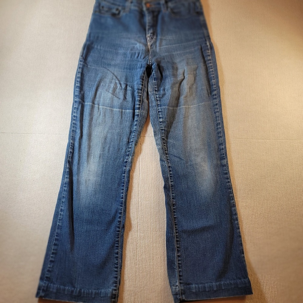 Levis 512 Women's Blue Perfectly Slimming Bootcut Denim Jeans Size 10 Y2K hemmed